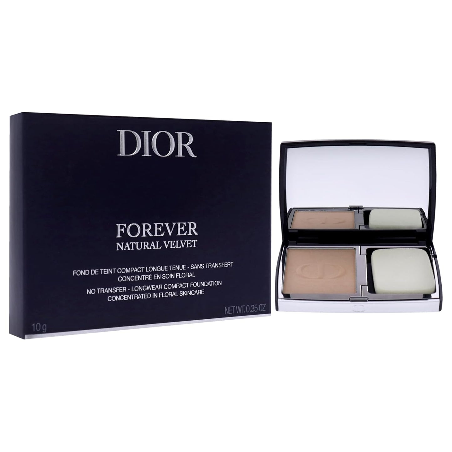 Get the Flawless Look You Deserve with Dior Forever Natural Velvet - 3N Neutral Foundation - Lightweight, 24hr No-Transfer Matte Finish - 0.35 Oz
