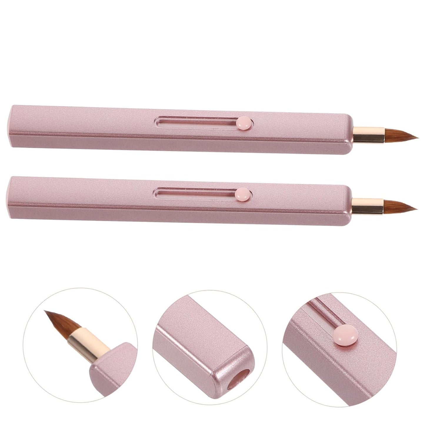 Elevate Your Lip Game with 2Pcs Retractable Lip Brushes – Perfect for Gloss & Color on the Go!