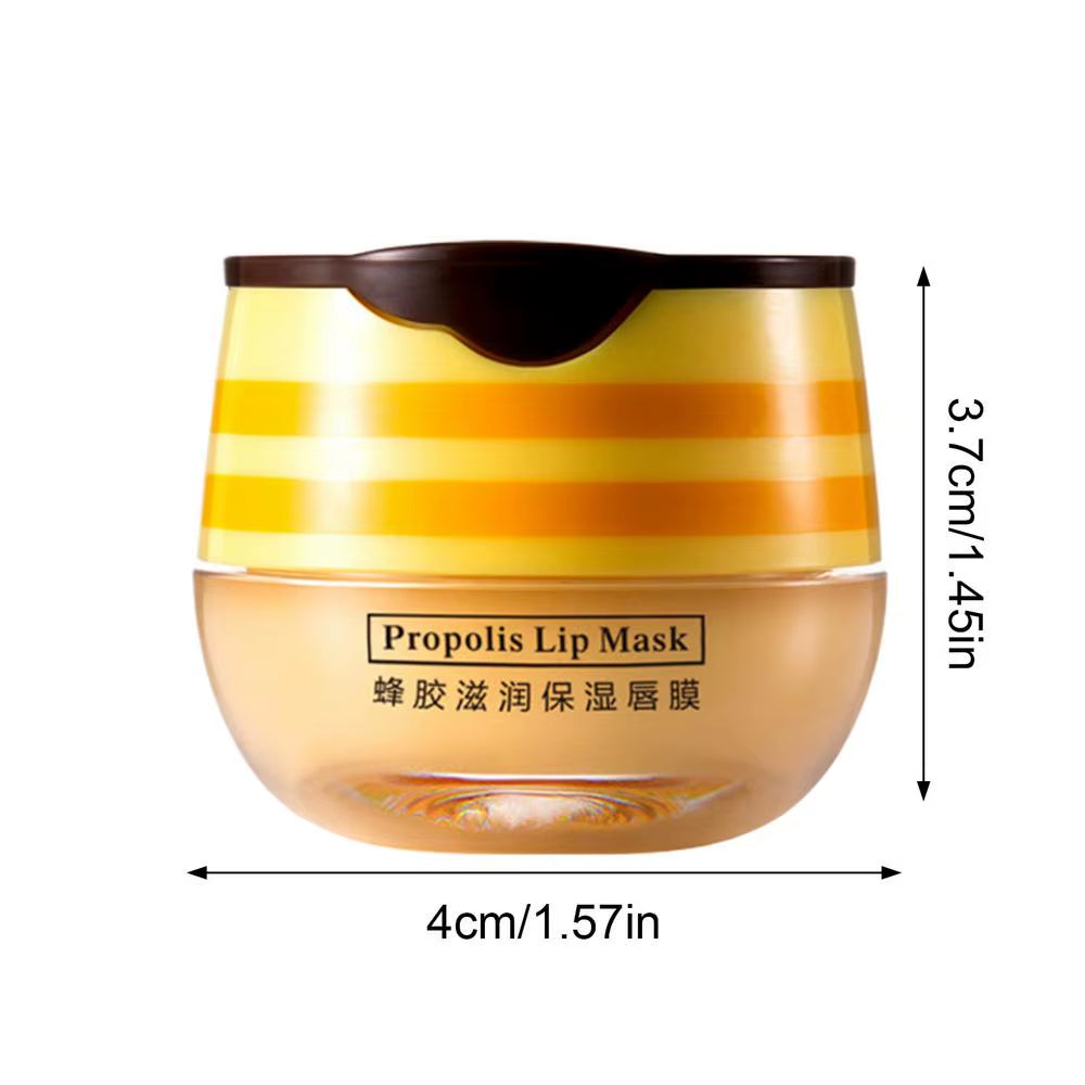 Indulge in Softness: Strawberry Lip Mask Bee Balm Lip Balm - Your Ultra-Hydrating Overnight Lip Care with Honey Infusion