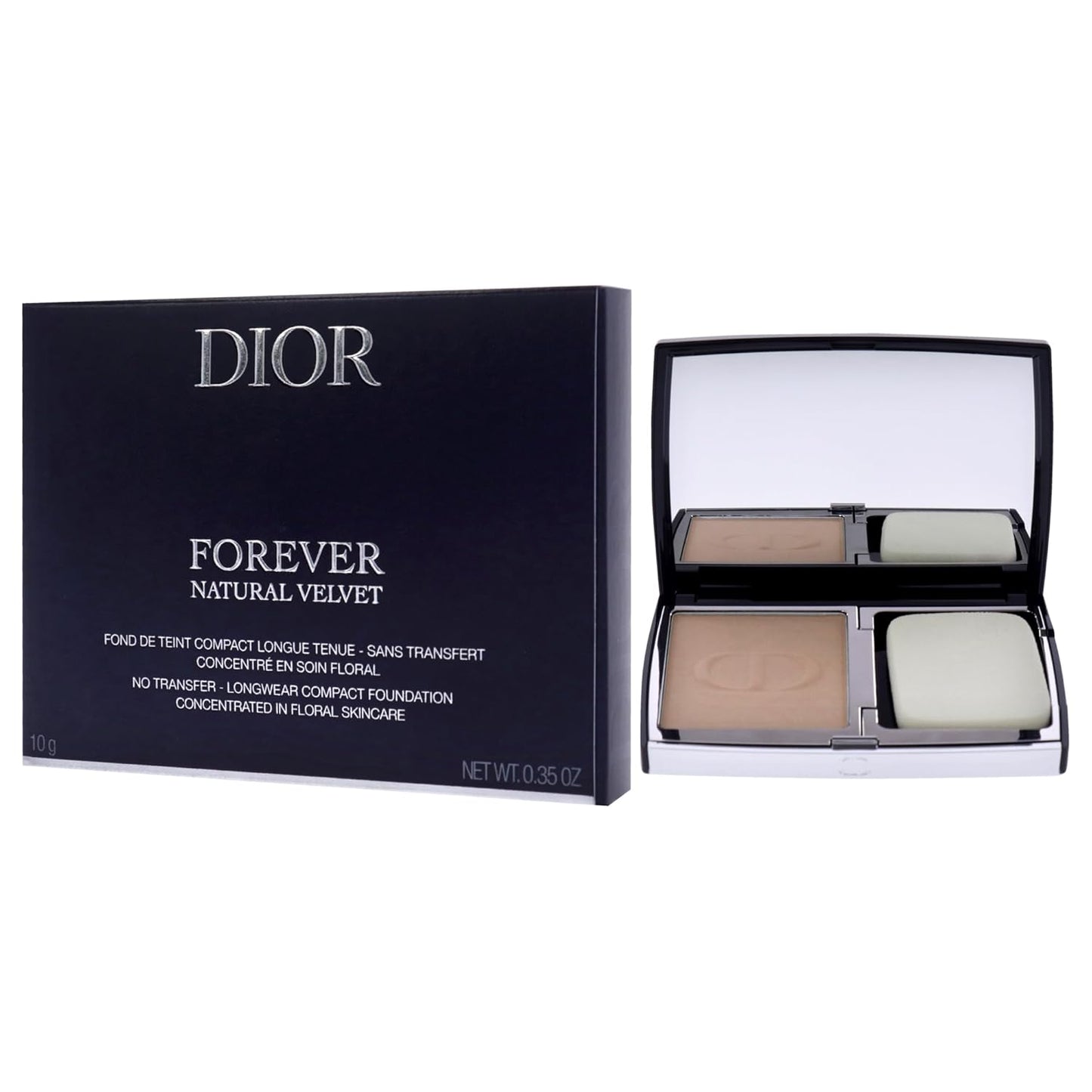 Get the Flawless Look You Deserve with Dior Forever Natural Velvet - 3N Neutral Foundation - Lightweight, 24hr No-Transfer Matte Finish - 0.35 Oz