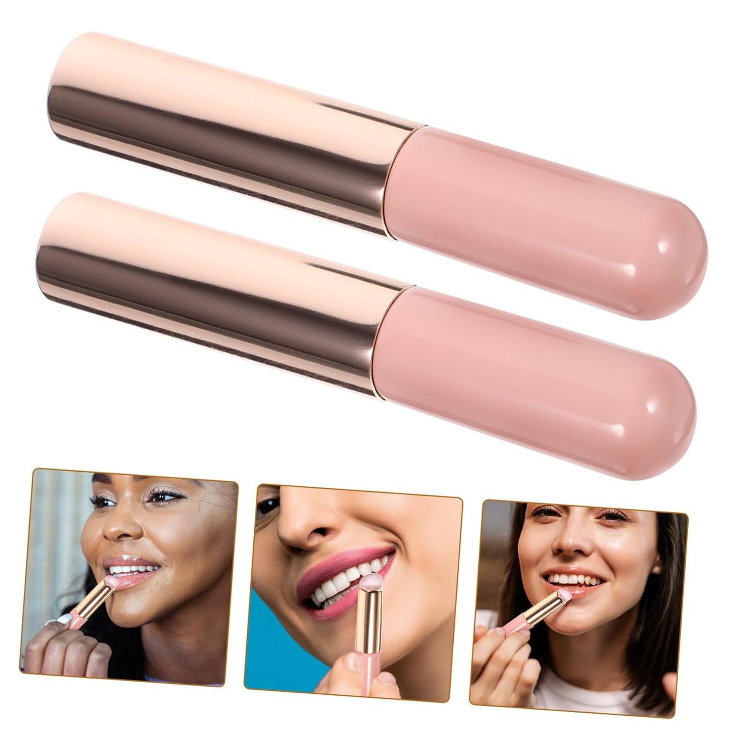 Elevate Your Lip Game with Our Premium 2-Piece Silicone Lip Brush Set - Effortless Application for Flawless Lips!