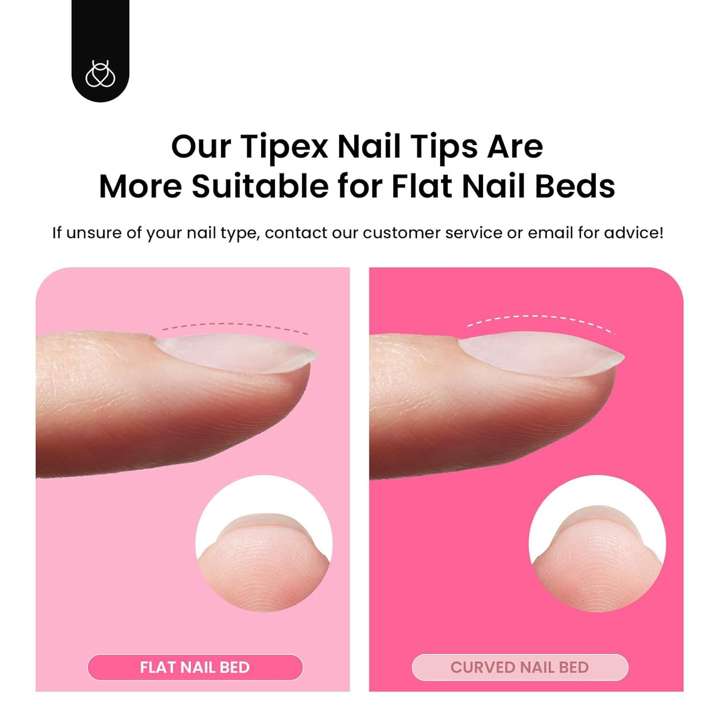 Beetles Tipex Gel Nail Kit Short Coffin Instant Apex Nail Tips, 224 Pcs 16 Sizes Pre-Building Pre-Etched False Nail Tips with Tipex Uv Nail Glue,Mini Nail Lamp-Thick Acrylic Nail Set