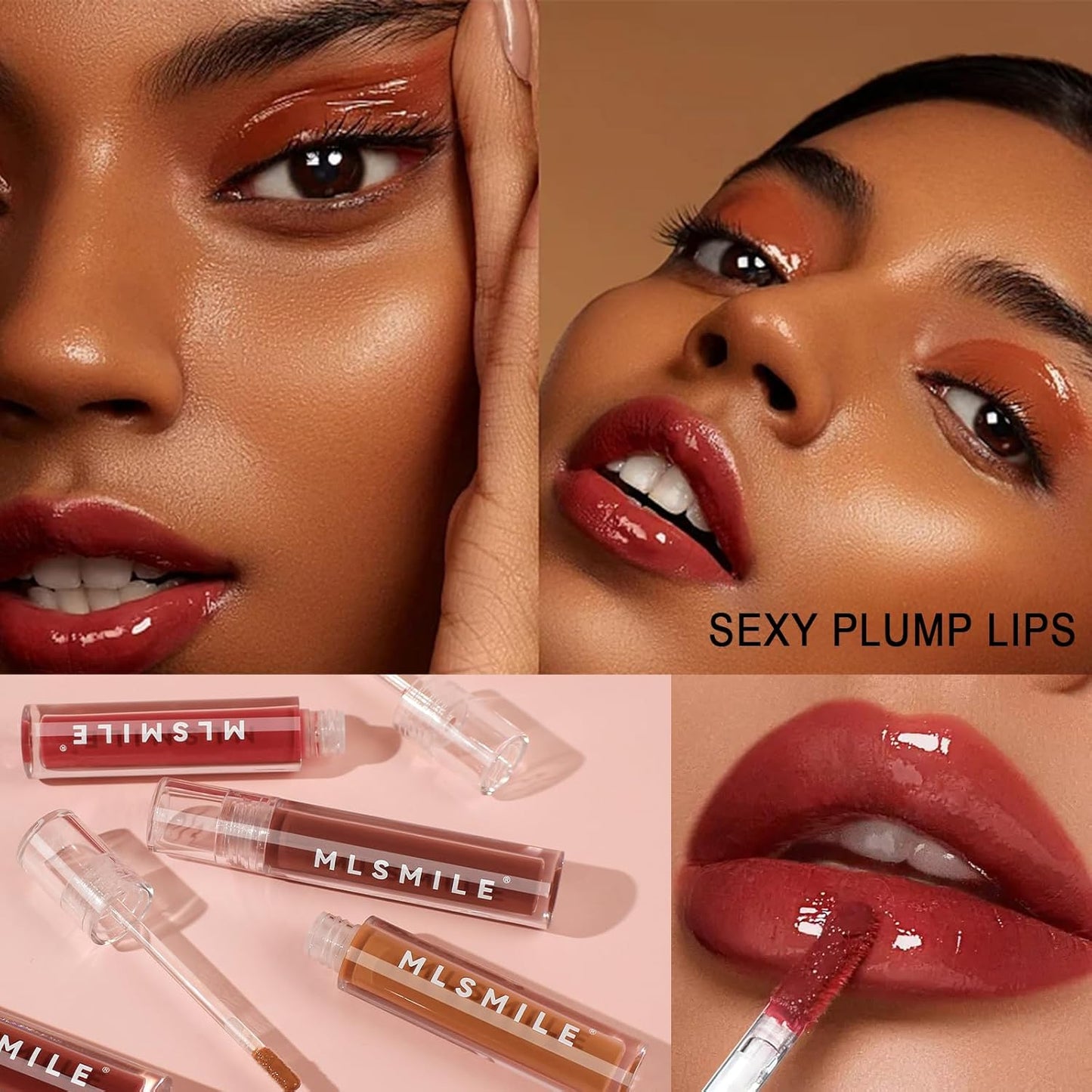 Glossy Lip Gloss Stain - Long-Lasting Hydrating High-Shine Vegan Formula for a Moisturizing and Non-Stick Finish