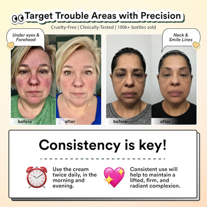 Nuorganic 24K Instant Face Lift Cream - Advanced Anti-Aging Moisturizer with Plant Stem Cells for Youthful Glow - Cruelty-Free Wrinkle Cream for All Skin - Vegan Beauty Skincare, 50Ml 3-Month Supply