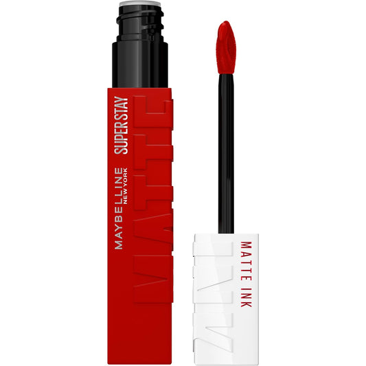 Unleash Bold Beauty with Super Stay Matte Ink Liquid Lipstick - Long Lasting Ruby Red Color for Up to 16 Hours of Flawless Wear