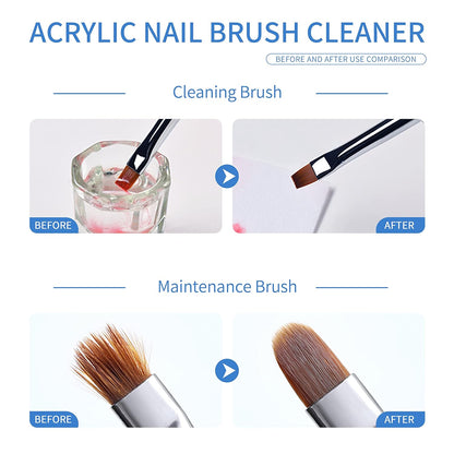 Revitalize Your Nail Brushes with Our Ultimate Acrylic Brush Cleaner - 2.5 Fl. Oz. for a Smooth, Clean Finish!
