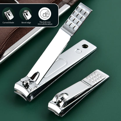 26 Piece Set Stainless Steel Nail Clippers Set Household Nail Cutter Suit with Box Trimmer Grooming Manicure Pedicure Nail Tools