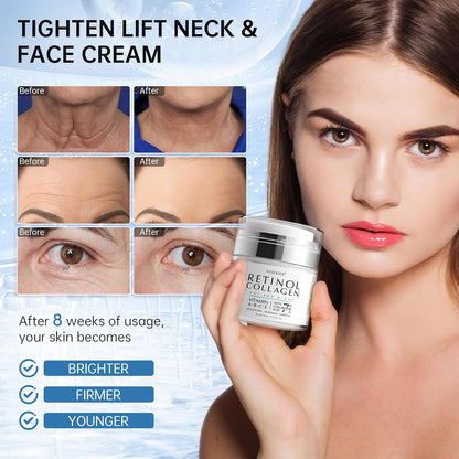 Revitalize Your Skin with Our Luxurious Night Cream - Anti-Aging Face Moisturizer Enriched with Retinol, Collagen & Niacinamide - Experience Youthful Radiance!