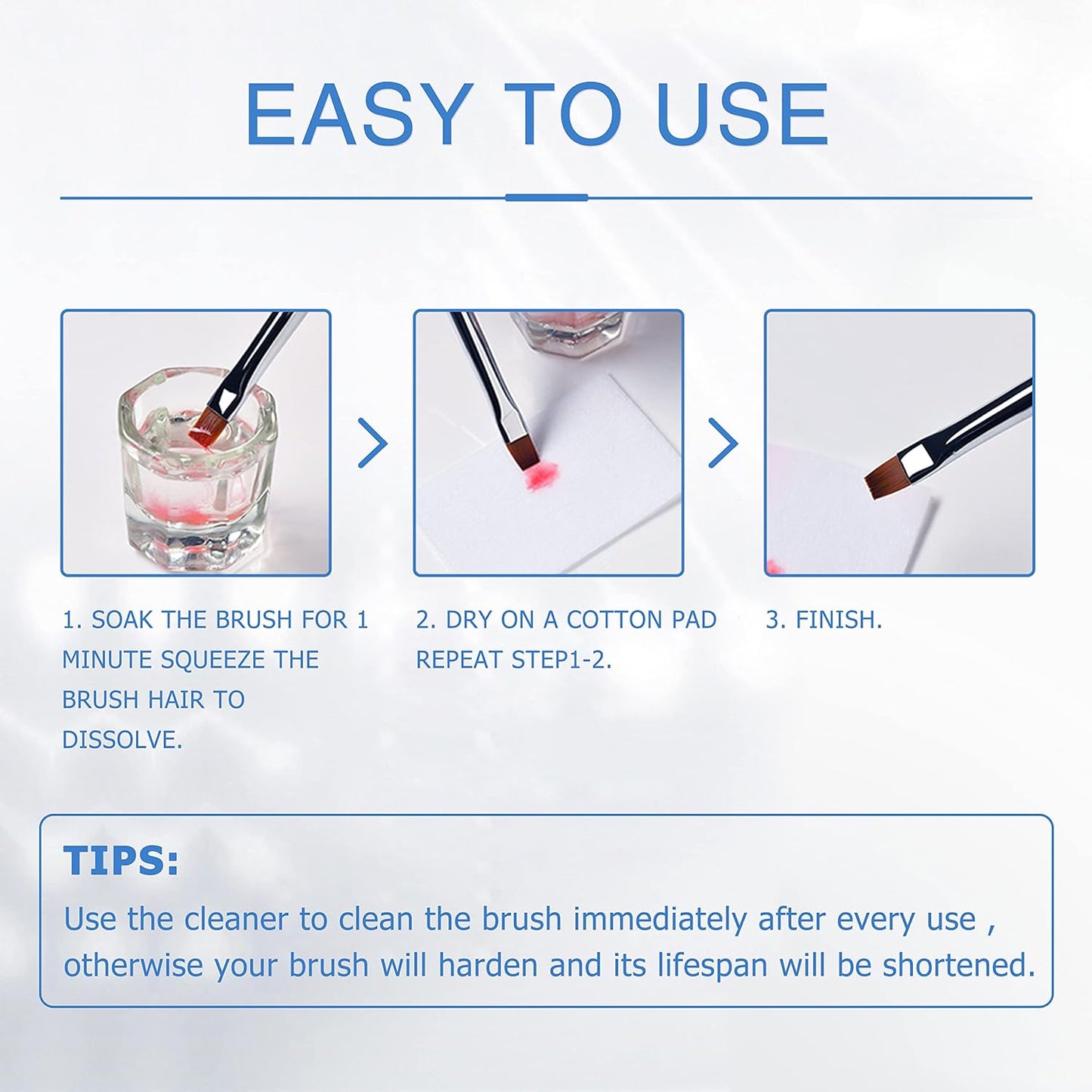 Revitalize Your Nail Brushes with Our Ultimate Acrylic Brush Cleaner - 2.5 Fl. Oz. for a Smooth, Clean Finish!