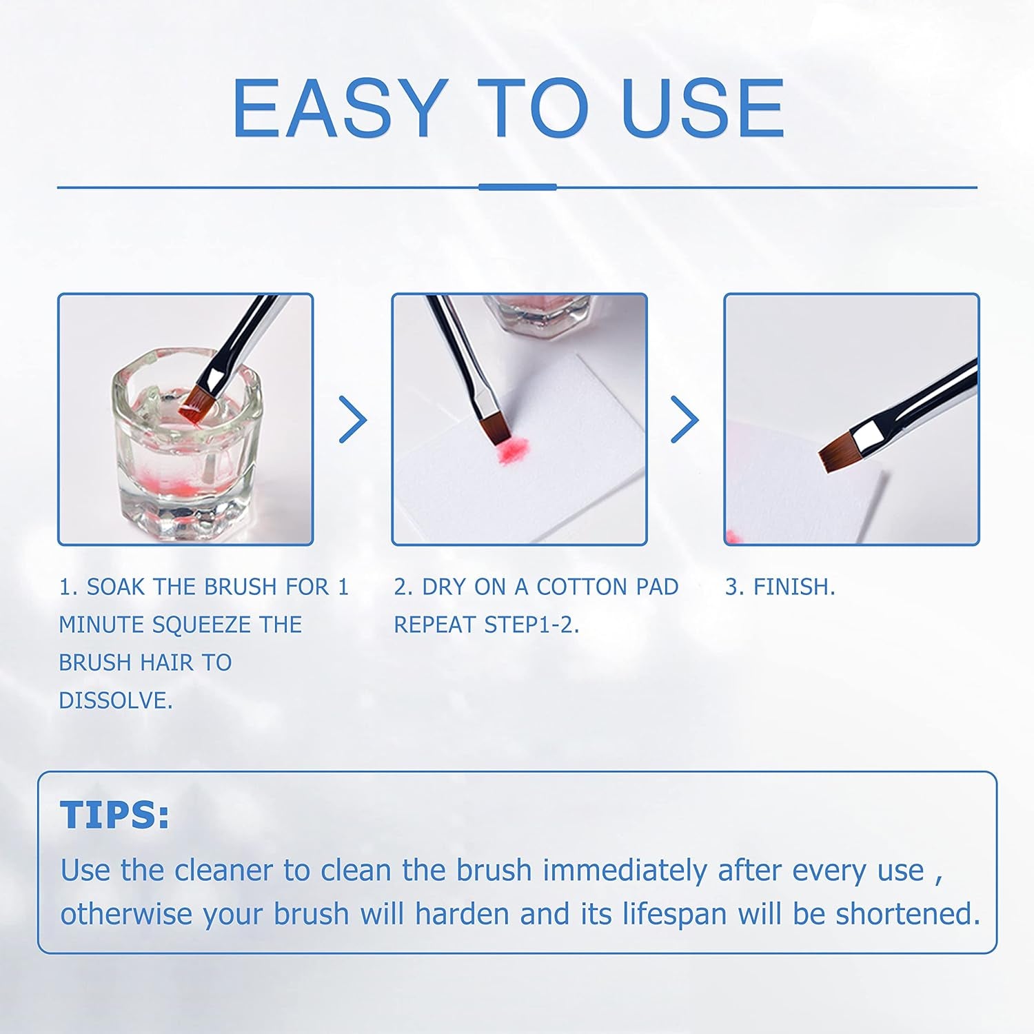 Revitalize Your Nail Brushes with Our Ultimate Acrylic Brush Cleaner - 2.5 Fl. Oz. for a Smooth, Clean Finish!